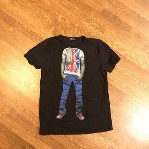 Men’s T-Shirt - British Flag Guy Shirt - L #27